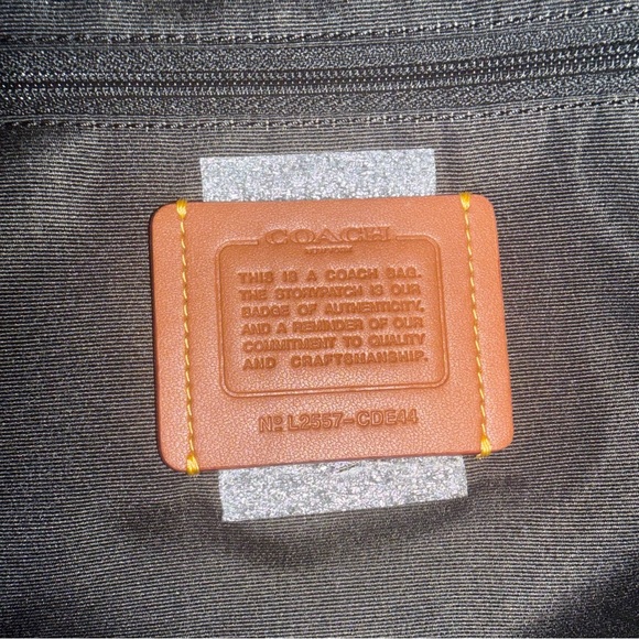 Coach Laurel Shoulder Bag In Black Signature Denim - Picture 7 of 12